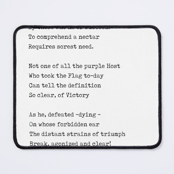 Item preview, Success is counted sweetest - Emily Dickinson Poem - Literature - Typewriter Print designed and sold by Studio Grafiikka.