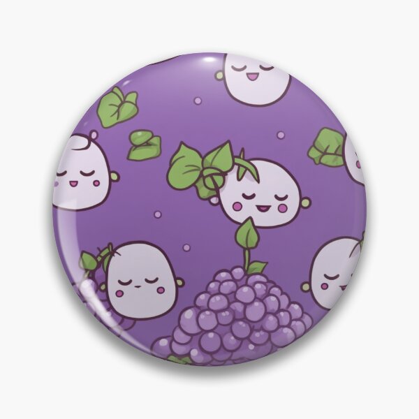 Item preview, Sweet cute grape pattern in purple background designed and sold by imagenia.