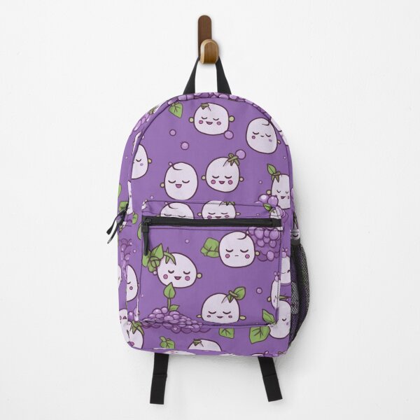 Item preview, Sweet cute grape pattern in purple background designed and sold by imagenia.