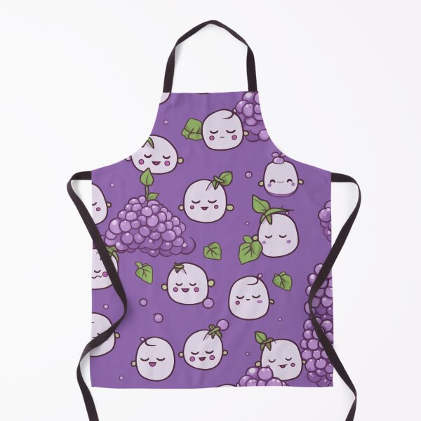 Item preview, Sweet cute grape pattern in purple background designed and sold by imagenia.