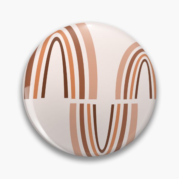 Item preview, Mid Century Modern Art - Minimal Geometric Abstract 05 - Parabolic Arches - Brown - Scandinavian designed and sold by Studio Grafiikka.