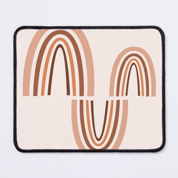 Item preview, Mid Century Modern Art - Minimal Geometric Abstract 05 - Parabolic Arches - Brown - Scandinavian designed and sold by Studio Grafiikka.