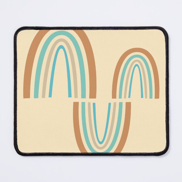 Item preview, Mid Century Modern Art - Minimal Geometric Abstract 07 - Parabolic Arches - Wheat - Scandinavian designed and sold by Studio Grafiikka.
