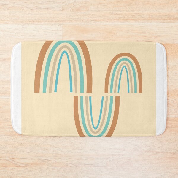 Item preview, Mid Century Modern Art - Minimal Geometric Abstract 07 - Parabolic Arches - Wheat - Scandinavian designed and sold by Studio Grafiikka.