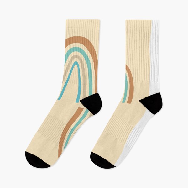 Item preview, Mid Century Modern Art - Minimal Geometric Abstract 07 - Parabolic Arches - Wheat - Scandinavian designed and sold by Studio Grafiikka.