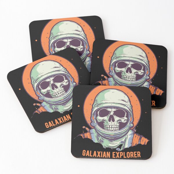 Artikelvorschau, Galaxian Explorer Astronautenschädel entworfen und verkauft von tokebi-skulls.