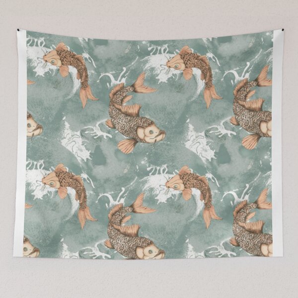 Item preview, Nautical vintage style watercolor seamless pattern designed and sold by MTShoppingLine.