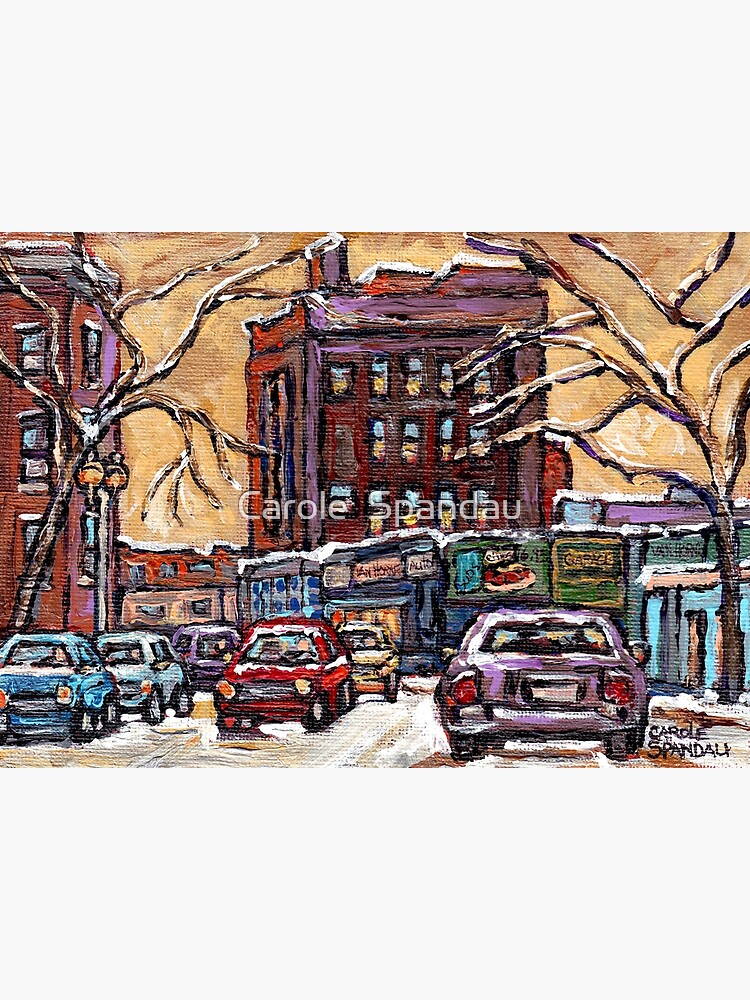 "VAN HORNE MONTREAL WINTER SCENE PAINTINGS FOR SALE QUEBEC SMALL FORMAT
