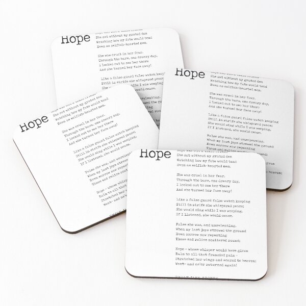 Item preview, Hope - Emily Jane Bronte Poem - Literature - Typewriter Print 1 designed and sold by Studio Grafiikka.