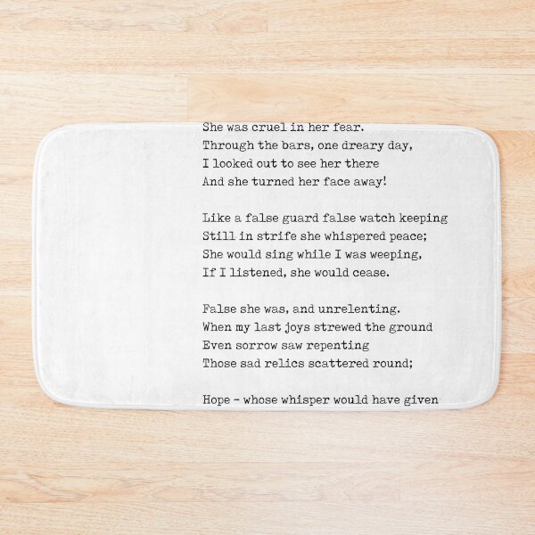 Item preview, Hope - Emily Jane Bronte Poem - Literature - Typewriter Print 1 designed and sold by Studio Grafiikka.