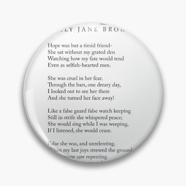 Item preview, Hope - Emily Jane Bronte Poem - Literature - Typography Print 1 designed and sold by Studio Grafiikka.
