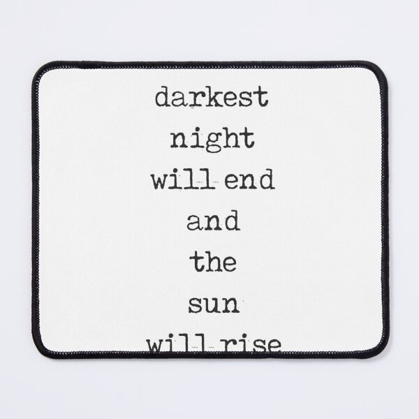 Item preview, Even the darkest night will end - Victor Hugo Quote - Literature - Typewriter Print designed and sold by Studio Grafiikka.