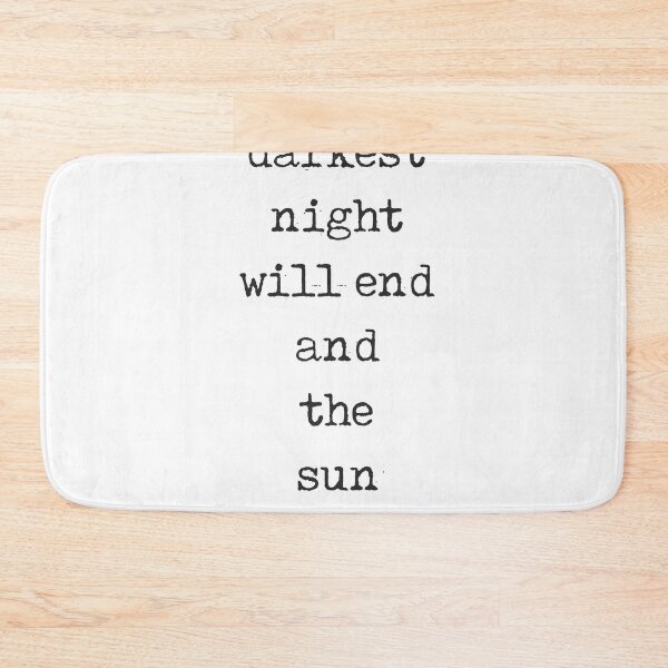 Item preview, Even the darkest night will end - Victor Hugo Quote - Literature - Typewriter Print designed and sold by Studio Grafiikka.