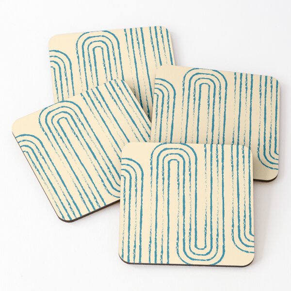 Item preview, Influx 04 - Modern, Minimal, Contemporary Abstract Art - Blue and Ivory designed and sold by Studio Grafiikka.