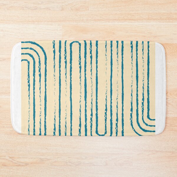 Item preview, Influx 04 - Modern, Minimal, Contemporary Abstract Art - Blue and Ivory designed and sold by Studio Grafiikka.