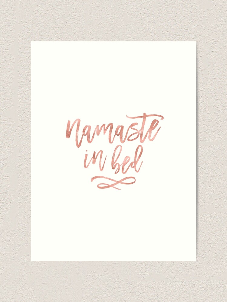 Namaste Quote Print Watercolour Wall Art
