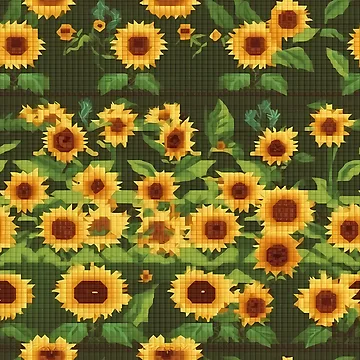 Artwork thumbnail, Sunflower Pattern by ThePatternVault