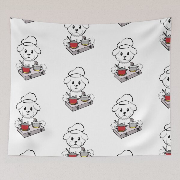 Item preview, Cute Furry Dog is cooking  designed and sold by Pet Station.