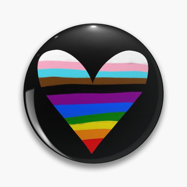 Item preview, Progressive Pride Striped Heart designed and sold by Amanda Roos.
