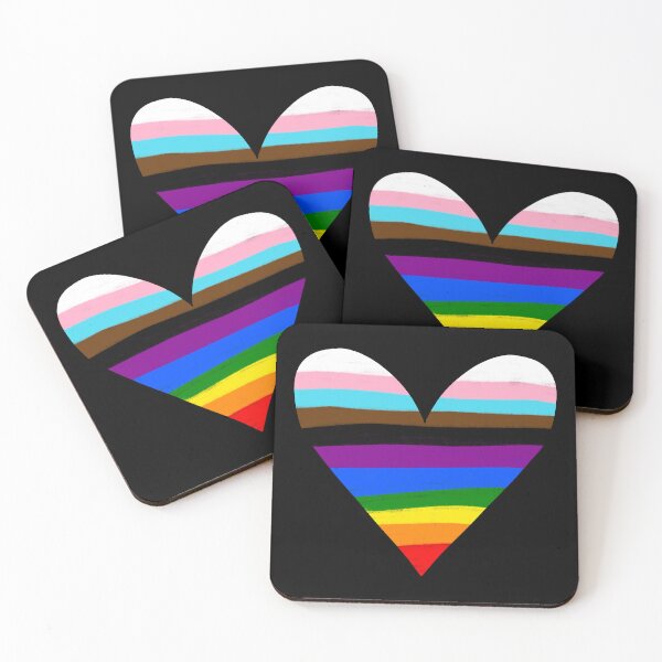 Item preview, Progressive Pride Striped Heart designed and sold by Amanda Roos.