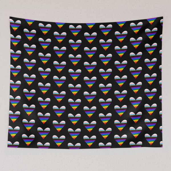 Item preview, Progressive Pride Striped Heart designed and sold by Amanda Roos.
