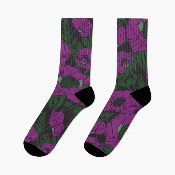 Item preview, Luminescent Oriental Poppies Purple designed and sold by MoonrockCoven.