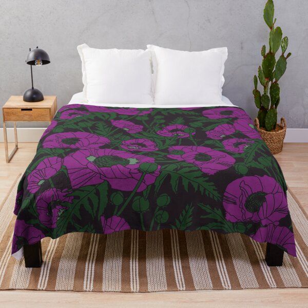 Item preview, Luminescent Oriental Poppies Purple designed and sold by MoonrockCoven.