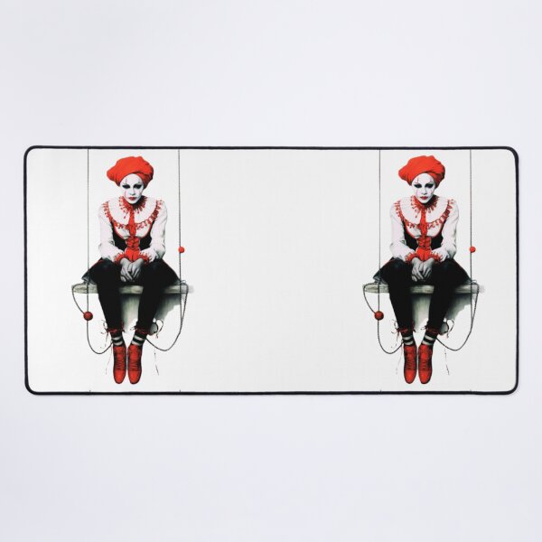 Item preview, Whimsical Female Clown on a Swing designed and sold by JojoArtEvo.