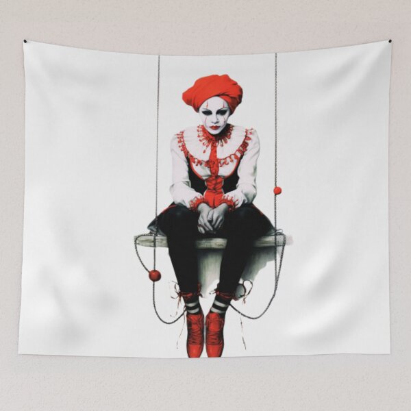 Item preview, Whimsical Female Clown on a Swing  designed and sold by JojoArtEvo.
