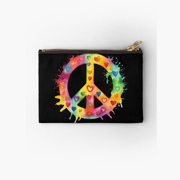 Item preview, Peace Heart Sign World Vibe Love Hippie Groovy Soul Colorful designed and sold by farhanhafeez.