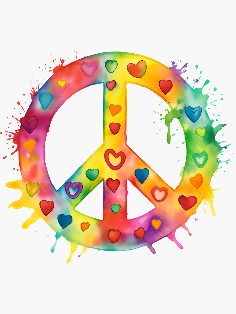 Peace Love Peace Symbol For Love Peace' Sticker