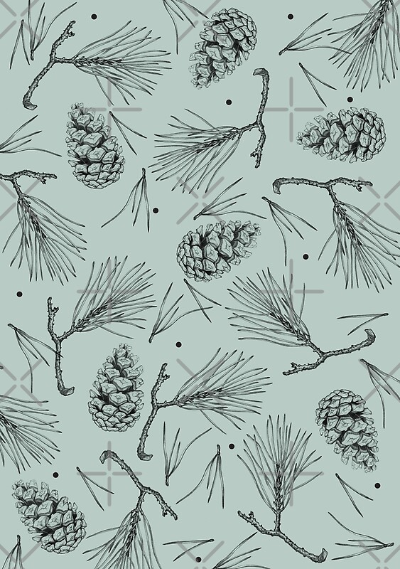 "Pine forest" by smalldrawing | Redbubble