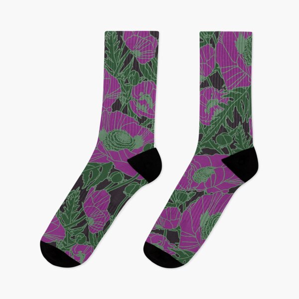 Item preview, Luminescent Oriental Poppies Purple Glow designed and sold by MoonrockCoven.