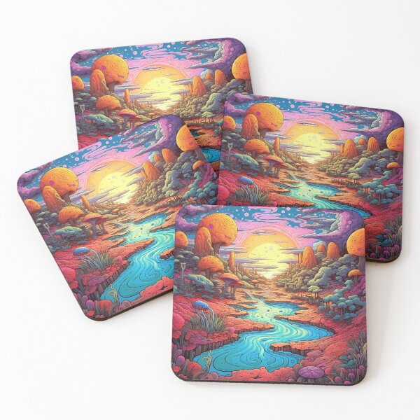 Item preview, Psychedelic sunset designed and sold by RaviKnarfArt.