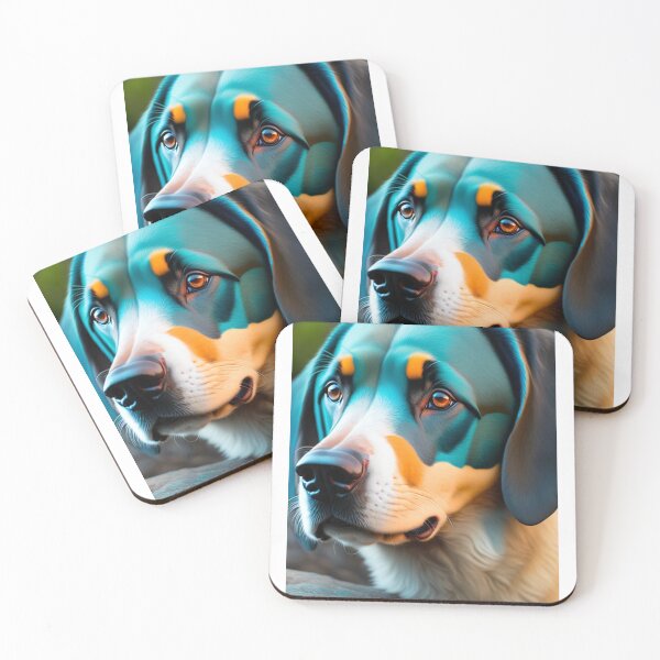 Item preview, green dog blue eyes designed and sold by ALEXANDER0101.