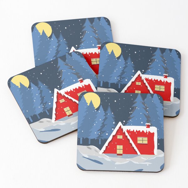 Item preview, Winter landscape with red house in Niigata time. designed and sold by Jayjaynaenae.
