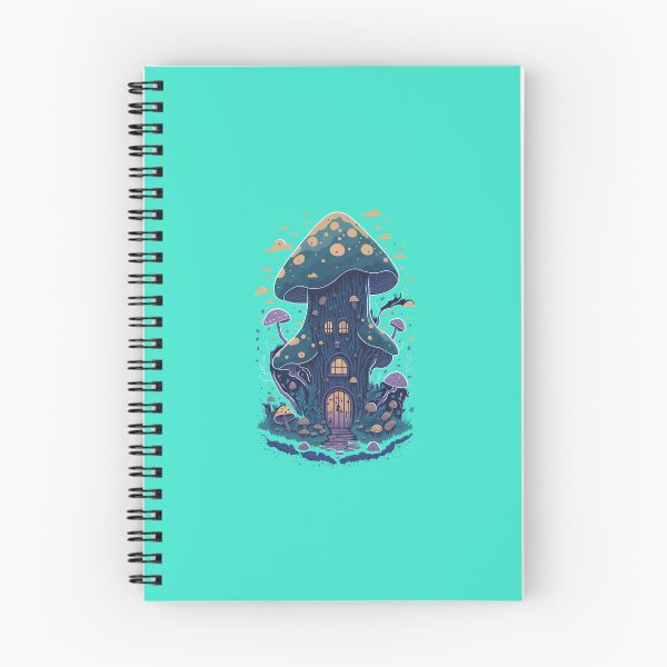 Item preview, Mushroom cottage for cottagecore and trippy art fans designed and sold by Ritchie-Dee.