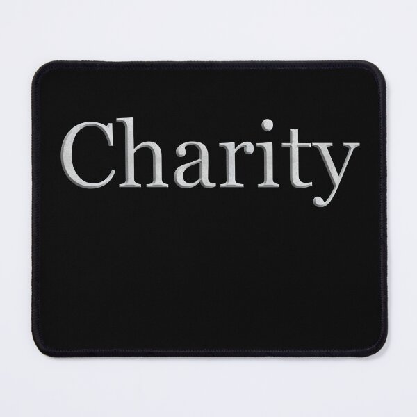 Item preview, Charity (White Marble Text) designed and sold by Swabcraft.