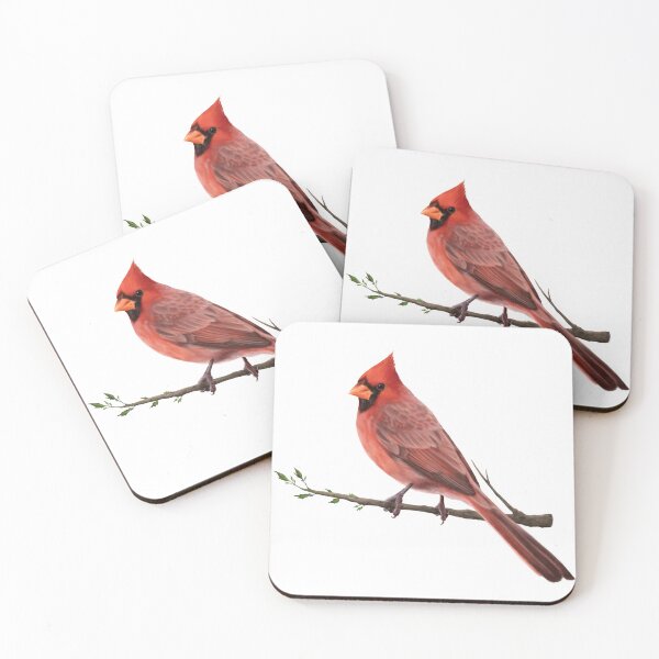 Item preview, Male Cardinal on a Tree Branch designed and sold by CreationsByBear.
