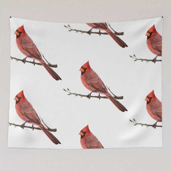 Item preview, Male Cardinal on a Tree Branch designed and sold by CreationsByBear.