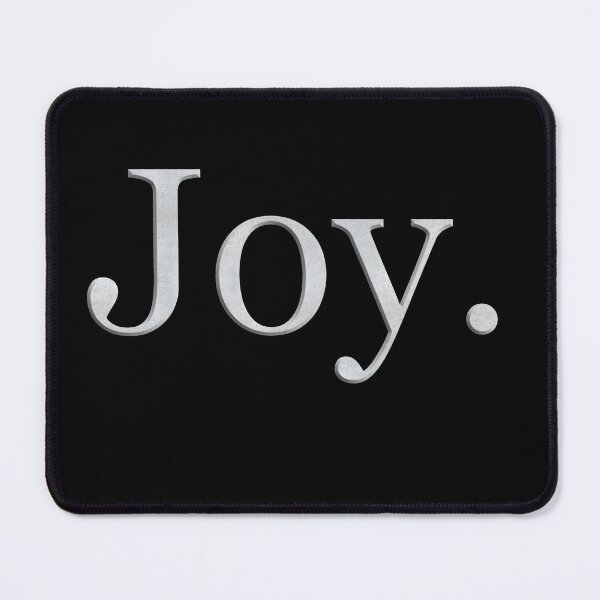 Item preview, Joy (White Marble Text) designed and sold by Swabcraft.