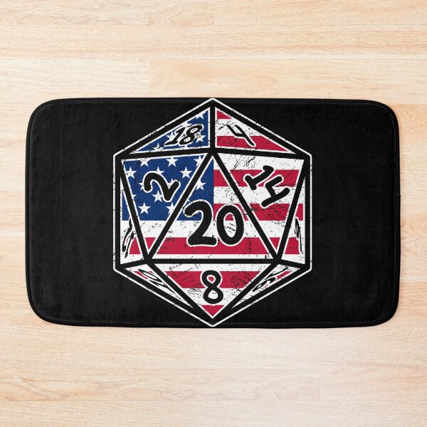 Item preview, Retro America Flag 20 Sides Dice for RPG Players 20 Dice designed and sold by -JBell-.