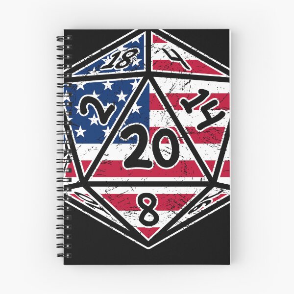 Item preview, Retro America Flag 20 Sides Dice for RPG Players 20 Dice designed and sold by -JBell-.