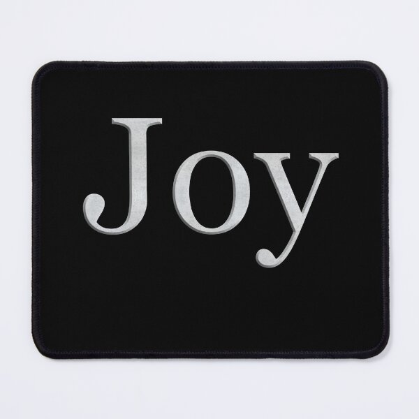 Item preview, Joy (White Marble Text) designed and sold by Swabcraft.