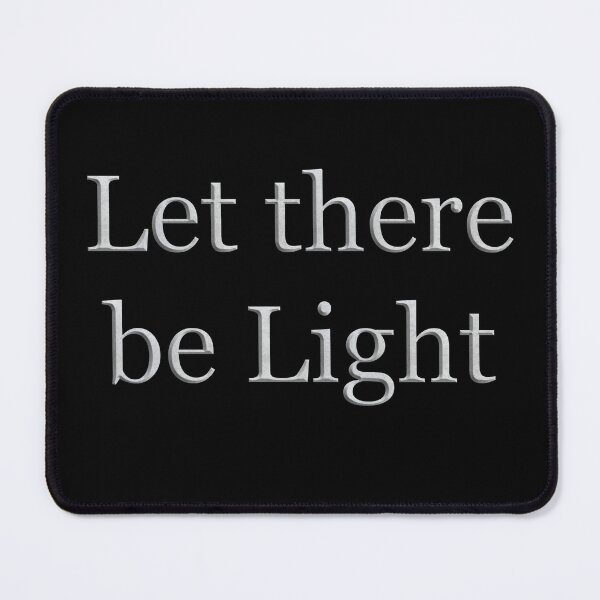 Item preview, Let there be light (White Marble Text) designed and sold by Swabcraft.