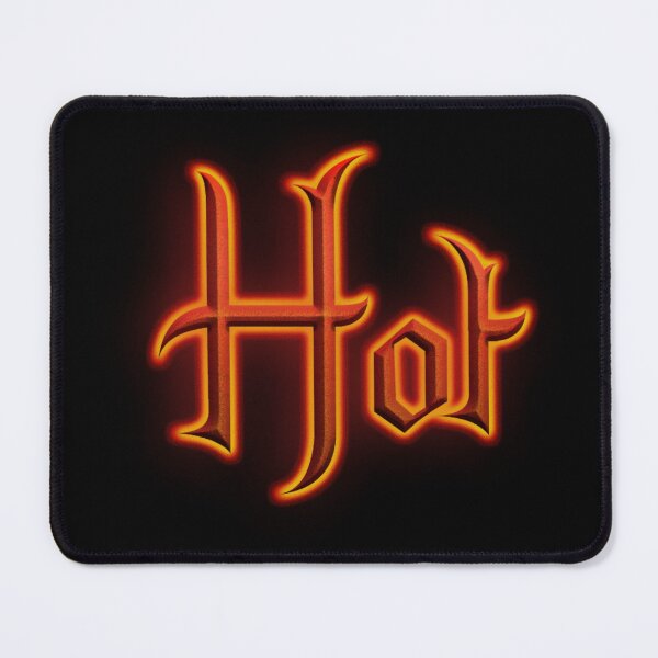 Item preview, Hot (Fiery Glowing Text) designed and sold by Swabcraft.