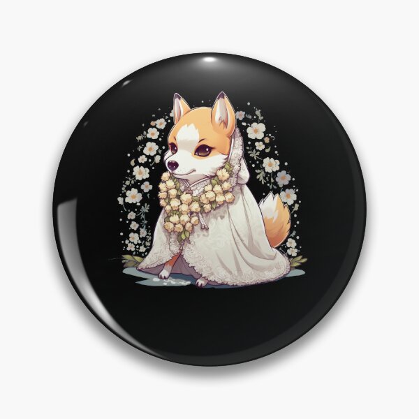 Item preview, Japanese dog Shiba Inu bride with wedding dress designed and sold by Naohiro.