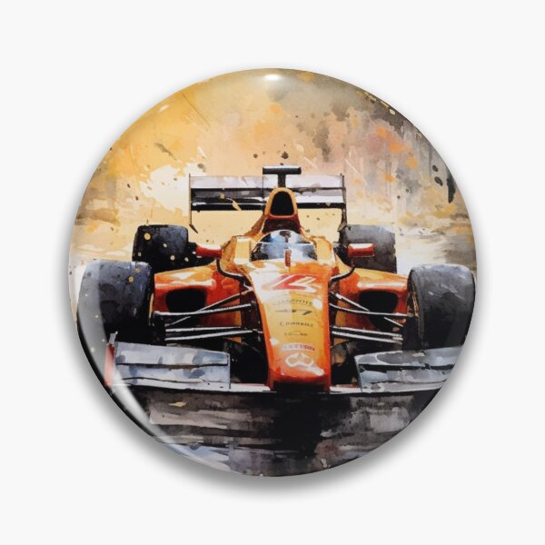 Item preview, Fernando Alonso 2018 Mclaren MCL33 F1 Watercolour Painting Print  designed and sold by PicTechNowArt.