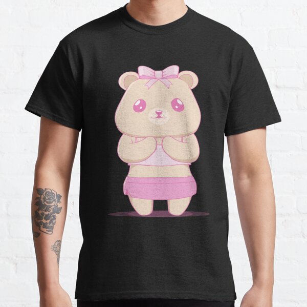  Coquette Aesthetic Pink Bear Downtown Aesthetic Girl T-Shirt :  Clothing, Shoes & Jewelry