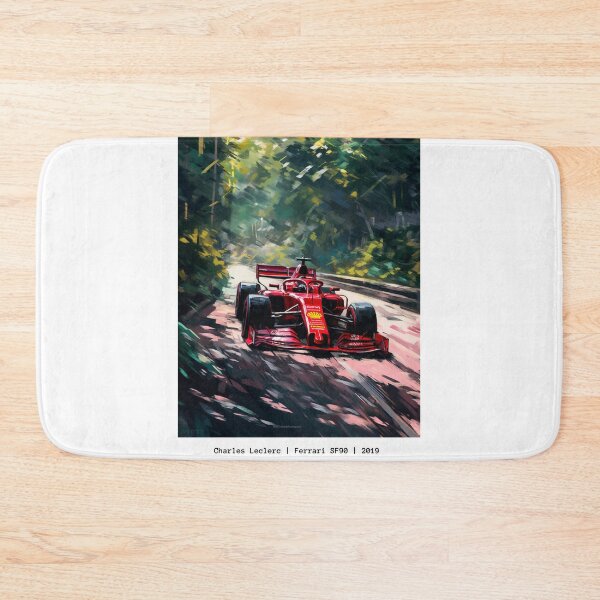 Item preview, Sebastian Vettel 2019 Ferrari SF90 F1 Watercolour Painting Print designed and sold by PicTechNowArt.